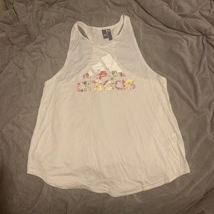 Adidas Floral Tank Top XL 1X Excellent Cond.